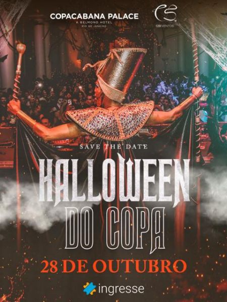 Para vestir a fantasia: festas de Halloween dão prêmios como hospedagem no  Copacabana Palace e R$ 1 mil